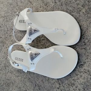 White patent leather Carmela sandal!